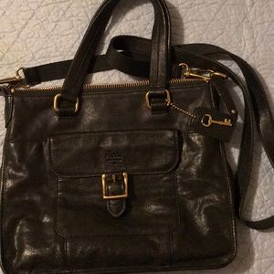 Black Fossil Crossbody